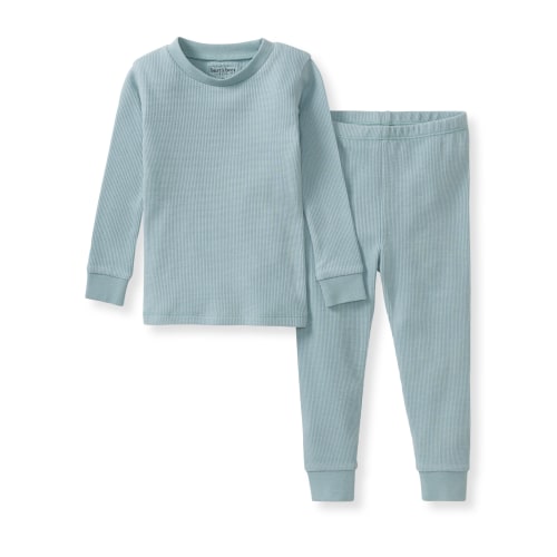 Honeysoft™ Mommy & Me Matching Thermal Lyocell Pajamas - Mountain Blue – Burt's Bees Baby