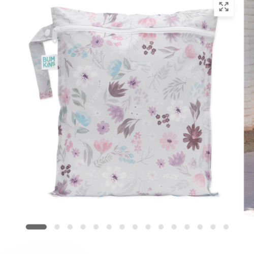 Floral Print Large Hanging Wet Bag For @ Home or On-The-Go | Bumkins