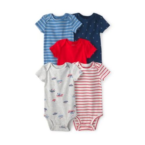 Baby Boys Nautical Theme Set of 5 Bodysuits