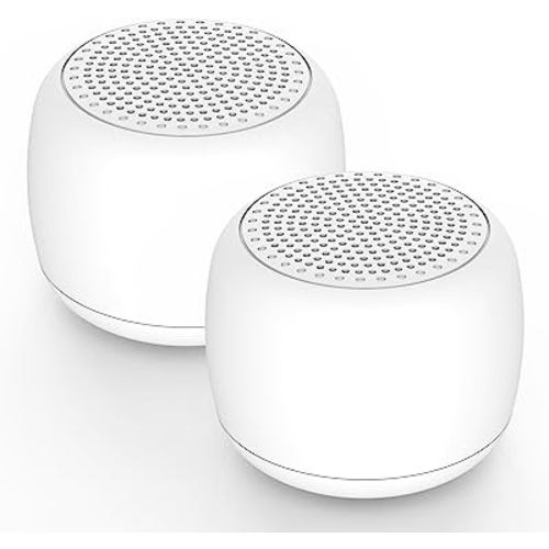 Babelio White Noise Sound Machine for Adults Kids Baby, Mini, 15 Non-looping Sounds, Timer, Memory Function, Easy to Pocket and Travel White 2 Pack