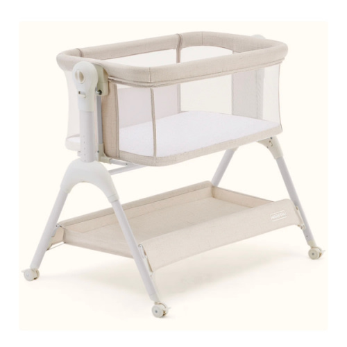 HARPPA Cuddly Sway | 3-in-1 Rocking Baby Bassinet & Bedside Sleeper with Anti-Reflux Mattress for Newborns | Attaches to Bed, Adjustable Height, Tool-Free Setup, Portable Wheels, CPSC Certified, Gentle Rocking Motion | Ideal for Infants, Safe Co-Sleeping