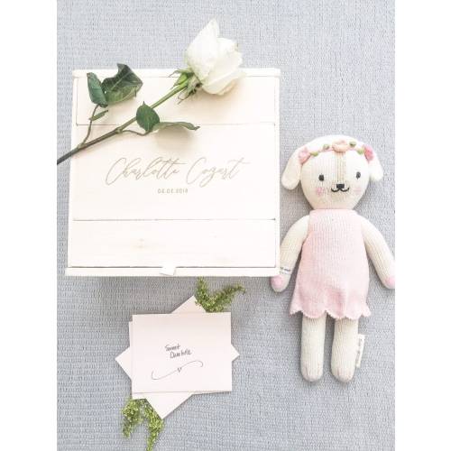 LARGE SIZE Baby Girl Keepsake Box // Personalized Box, Wood Box, Baby Girl Gift Box, Wooden Gift Box, Box with Name