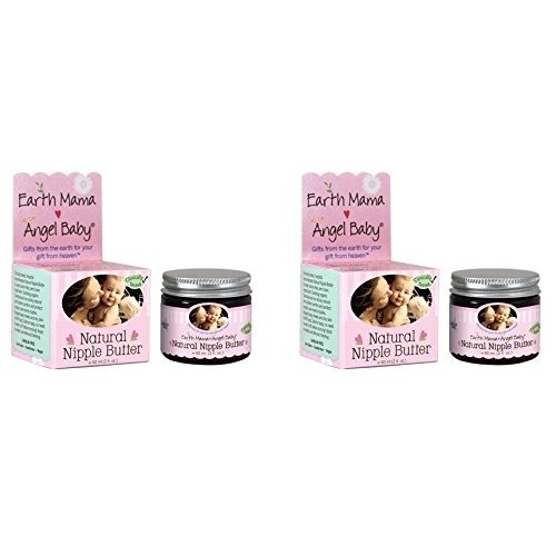 Earth Mama Organic Nipple Butter™ | Nipple Cream Safe for Breastfeeding | Postpartum Essentials for Nursing | Non Lanolin Nipple Cream, 2 fl oz (2-Pk)