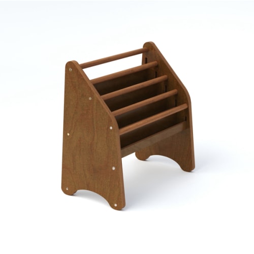 ✿ Wooden Montessori Bookshelf Natural ✿ Walnut