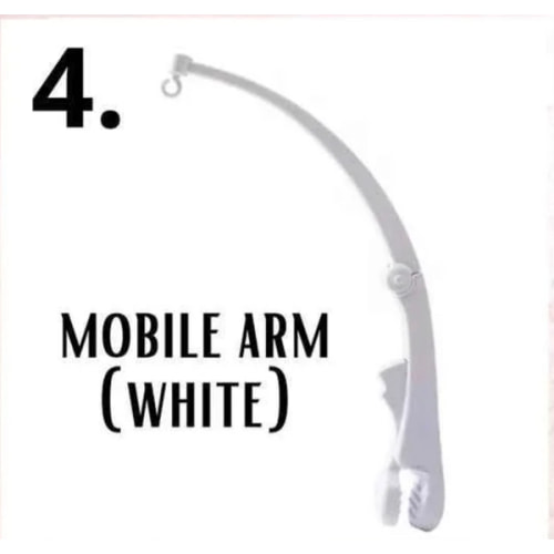 Baby Crib Mobile Arm (White)