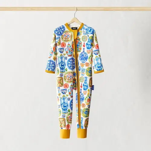 Ceramics Long Sleeve Zipster for Babies