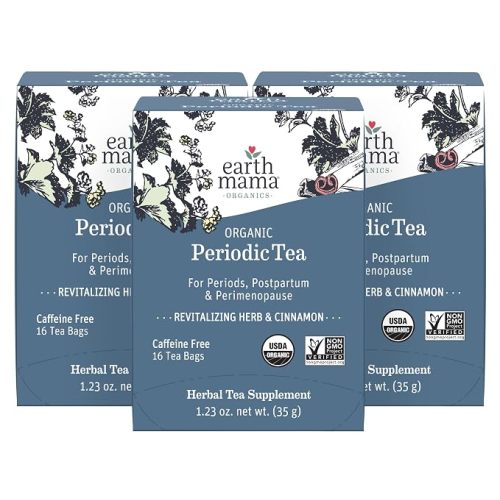 Earth Mama Organic Periodic Tea | Herbal Tea to Support Hormone Balance, Reproductive and Menstrual Cycle Health | 32 Teabags | Caffeine Free & Non-GMO