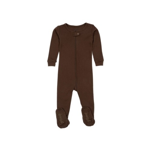 Footed Solid Cotton Matching Family Pajamas, 0-3M