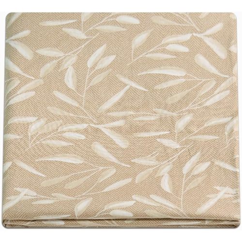 ZonLi Futon Mattress Cover 100% Cotton Twin Size for Japanese Floor Futon Mattress with Zipper,Tatami Floor Sleeping Mat Cover,Super Soft and Machine Washable (43‘’x84‘’, Beige Leaves)