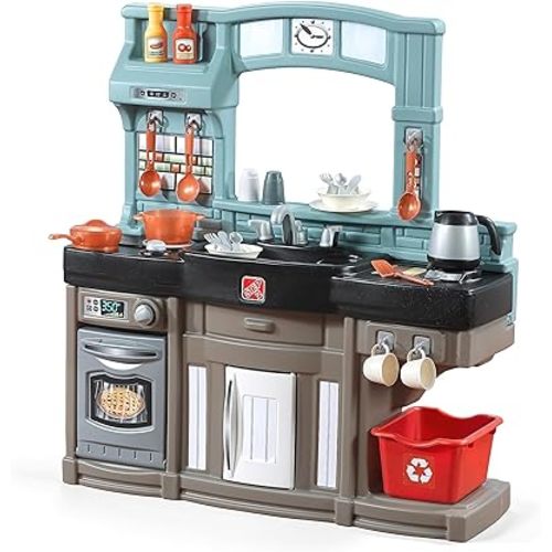 Amazon.com: Step2 Best Chefs Kids Kitchen Play Set, Interactive Play with Lights and Sounds, Toddlers 2-5 Years Old, Realistic 25 Piece Toy Accessory Set : Toys & Games