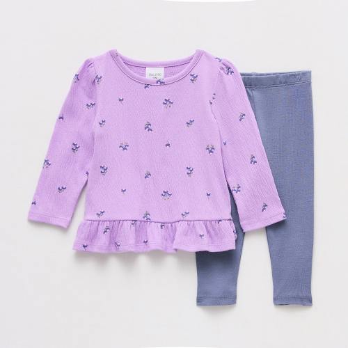 Okie Dokie Baby Girls 2-pc. Legging Set, Color: Perennial Purple - JCPenney