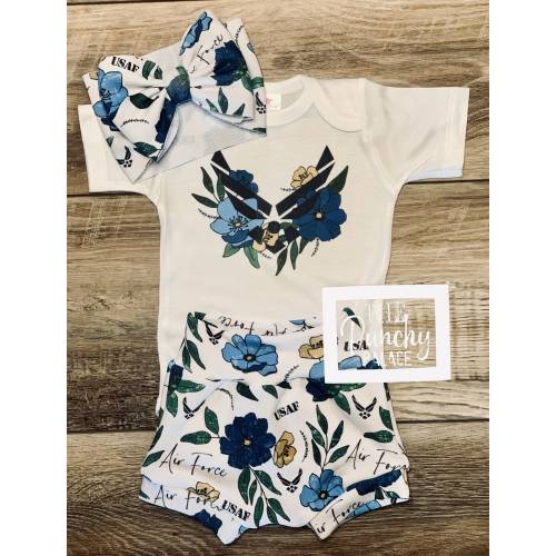 Wingman Baby Full Outfit Set / Toddler Full Outfit Set / Trendy Baby Clothes / Air Force Baby Clothing Set