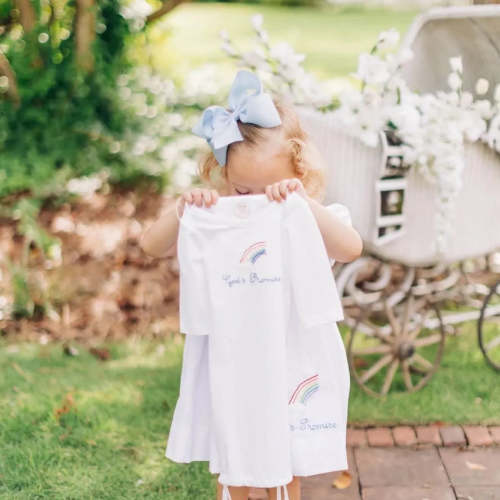Gods Promise Rainbow Infant Day Gown – Little Bear Smocks