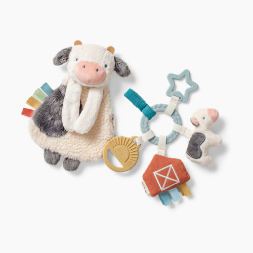 Itzy Ritzy Plush Lovey & Teething Activity Toy Gift Set - Farm