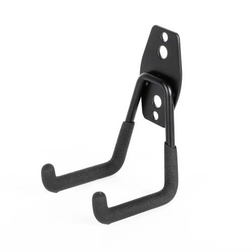 Hyper Tough Heavy Duty Metal Wall Mount U-Hook, Black, 40 lb Capacity for Tools and Equipment