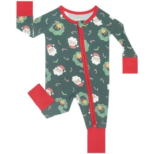 GUISBY Baby Boys' Pajamas Sleep N Play, Baby Clothes, Long Sleeve, Footless,Newborn-2T