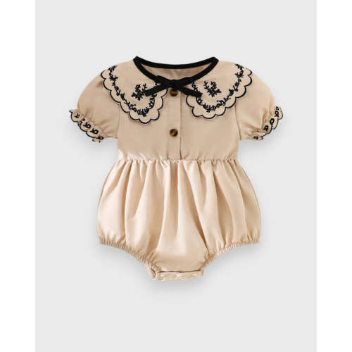 Baby Girl Scallop Trim Bodysuit