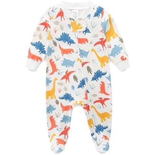 Unisex Baby Boy and Girl Zipper Onesie Toddler Footie One-Piece Infant Romper Jumpsuit