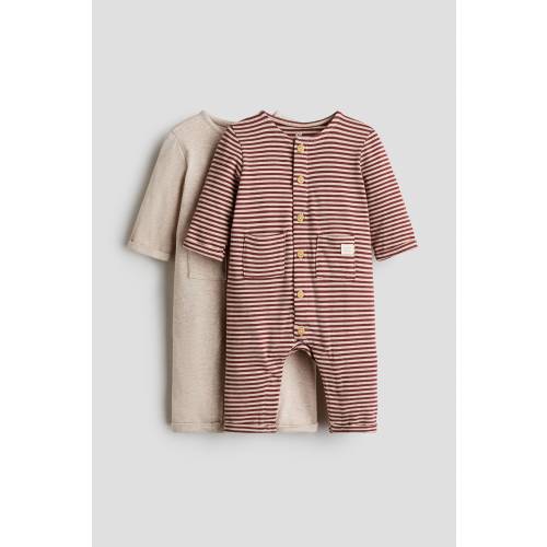 2-PACK COTTON JUMPSUITS