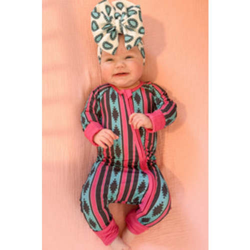Retro cowgirl baby bamboo sleeper – Six shooter boutique