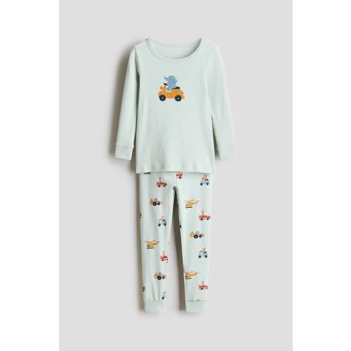 SNUG-FIT PRINTED COTTON PAJAMAS