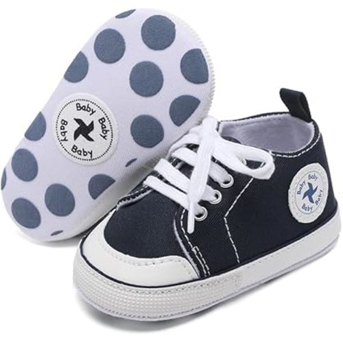 BEIDI Baby Girl Boy Shoes 0-18 Months,Infant Unique Essentials Gifts,Unisex Newborn Doll Slip-on Soft Sole High-top Frist Walking Sneakers