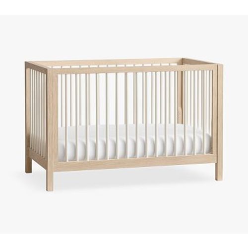 Kendall All Spindle Crib, Sandstone/Simply White, White Glove Delivery