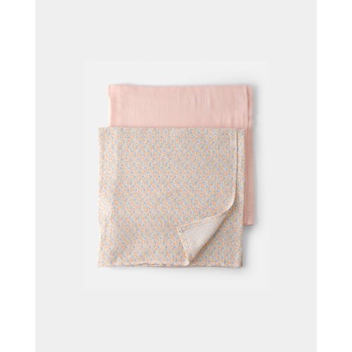 Baby Girl 2-Pack Floral Blankets - Pink | Carter's