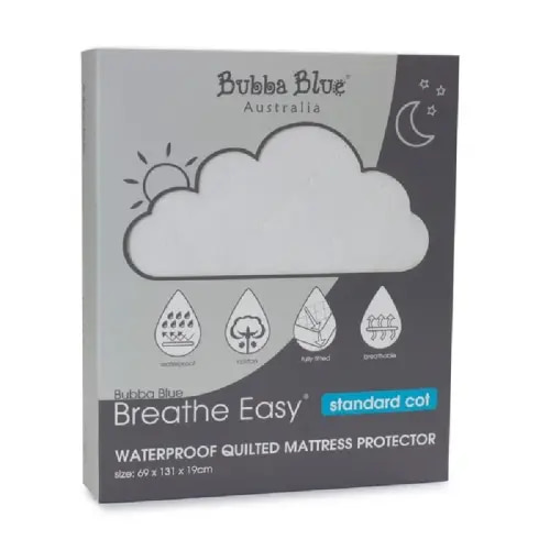 Bubba Blue Quilted Mattress Protector Cot Standard | Baby Bunting AU
