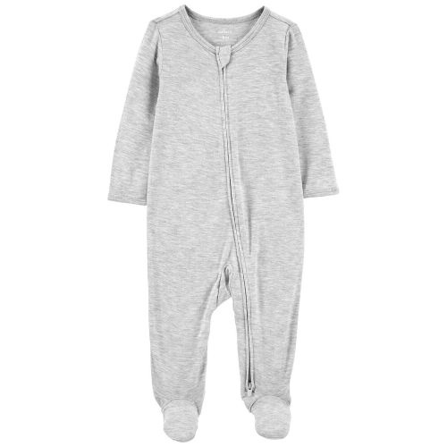 Baby Zip-Up LENZING™ ECOVERO™ Sleep & Play - 6M - Heather