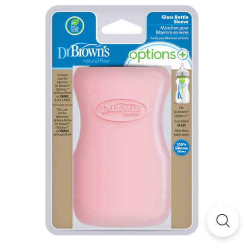 Dr. Brown's Natural Flow® Options+™ Wide-Neck Glass Bottle Silicone Sleeves