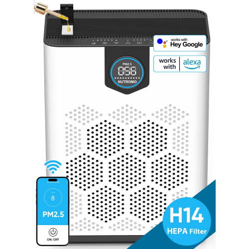 JOWSET HEPA 14 Air Purifier, Washable Filter, CADR 400mÂ³/h, Covers 2215 Sq.ft, Allergies, Asthma, Wildfire Smoke