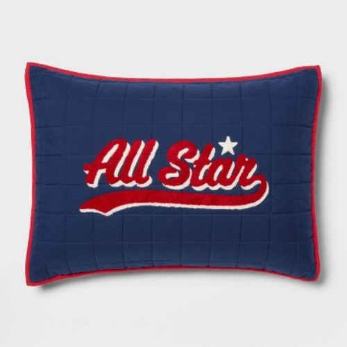 Standard All Star Sports Kids' Pillow Sham Blue - Pillowfort™