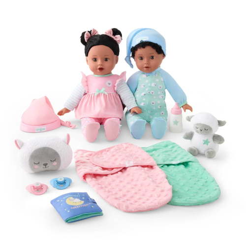 Member's Mark Sweet Twins Vinyl Dolls & Accessories