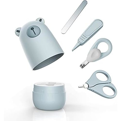 Baby nail clippers set, baby manicure set and pedicure set with cute case. Baby grooming gift set for newborns, infants and toddlers