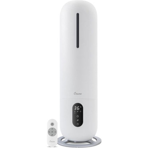 Crane Air Ultrasonic Cool Mist Tower Humidifier, White