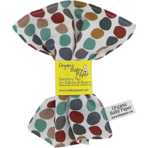 Original Baby Paper - Crinkle Teether and Sensory Toy for Babies and Infants | Organic Pebbles | Non-Toxic, Washable | Great for Baby Showers