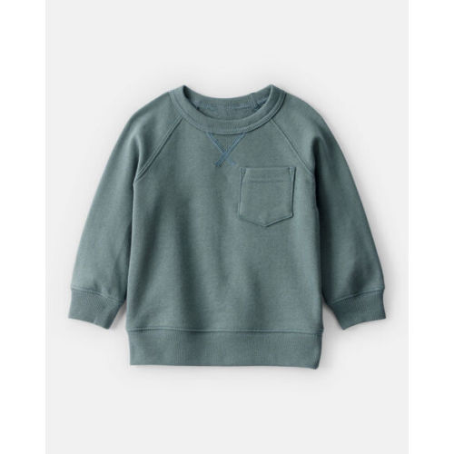 Baby Boy DayDream Fleece Long-Sleeve Sweatshirt - Green - Carter's | Carter's
