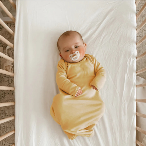 Merino Wool Baby Gown |Natural Merino Wool Baby Sleepwear – Woolino