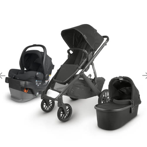 UPPAbaby Vista V2 + Mesa V2 Travel System, Jake (Charcoal/Black) Cash Fund