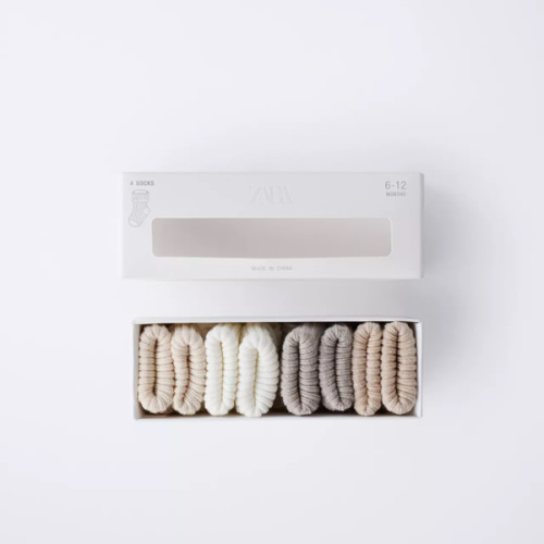 FOUR-PACK OF SOCKS WITH COLOR BOX - Light beige | ZARA United States