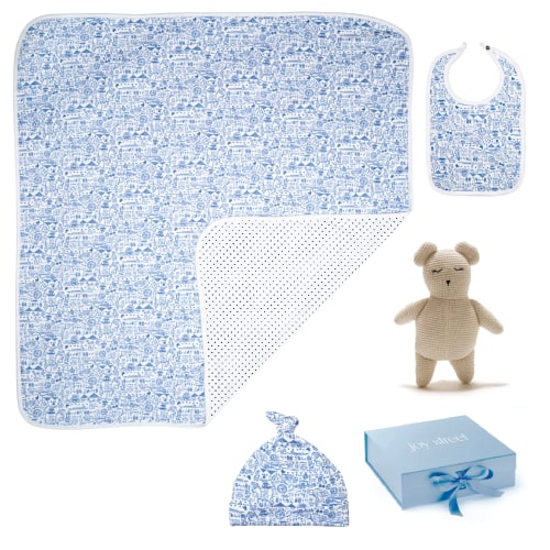Boston Blue Baby Gift Set