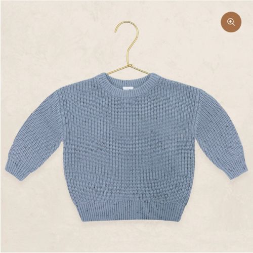 Knit Chunky Sweater - Cadet Speckle