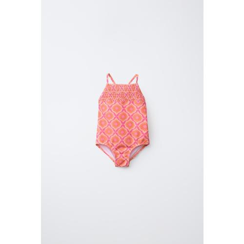 SUN PRINT SWIMSUIT - Fuchsia | ZARA 1Y