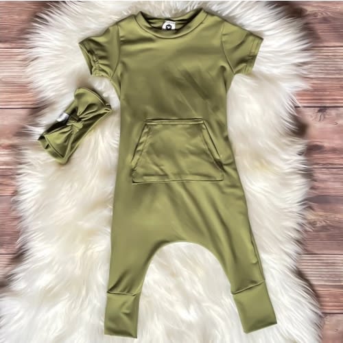 Short Sleeve Romper - Pickle – bumblitostore