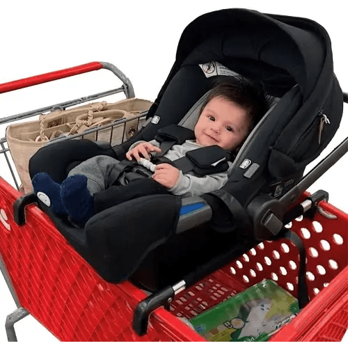 Car Seat Carrier for Shopping Carts, Allows Babies, Newborns, Infants and Toddlers to Stay Snug or Sleeping in Car Seat While Parents Shop, As Seen on Shark Tank