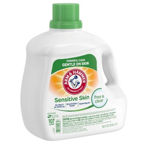 Arm & Hammer Sensitive Free & Clear Liquid Laundry Detergent - 160.5 fl oz