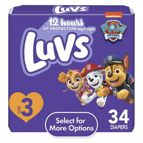Luvs Diapers Size 3, 34 Count (Select for More Options)