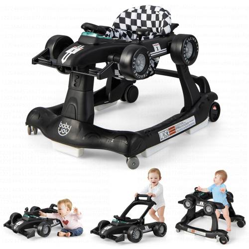 Costway 4-in-1 Baby Walker Foldable Activity Push Walker Adjustable - See Details