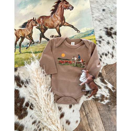 Hillside Rancher Cowboy Onesie 6-12 months